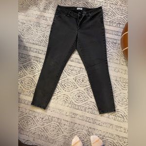 Loft jeans faded black curvy skinny 32/14